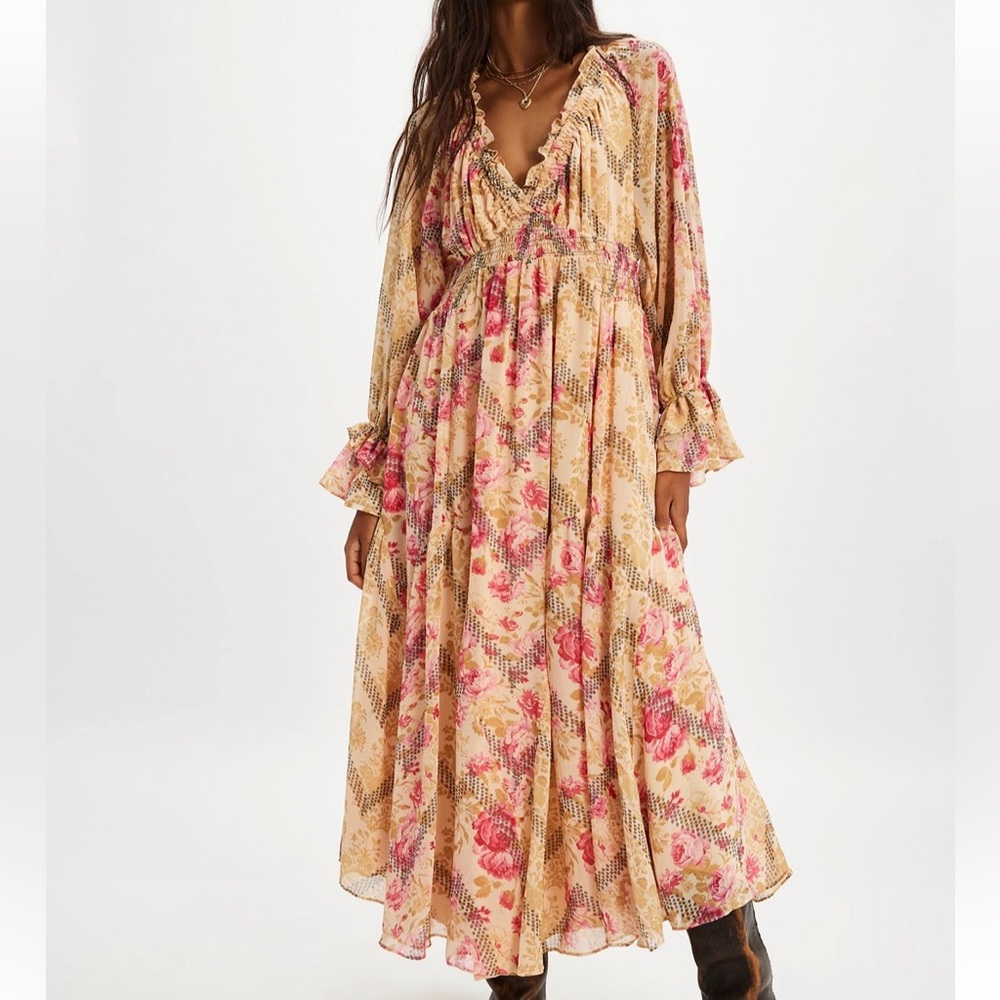 NWT! Free People Lena Midi Dress